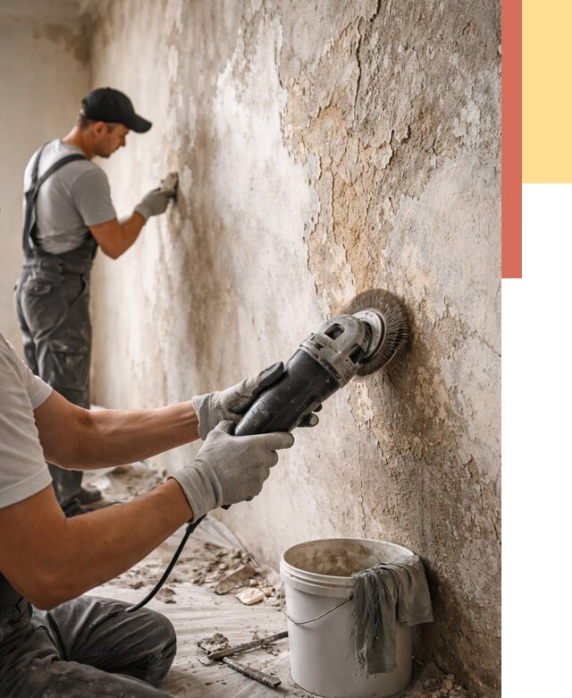 Снятие и удаление краски со стен в Кашире от 2187 руб. — ОТДЕЛОЧНИК-Кшр