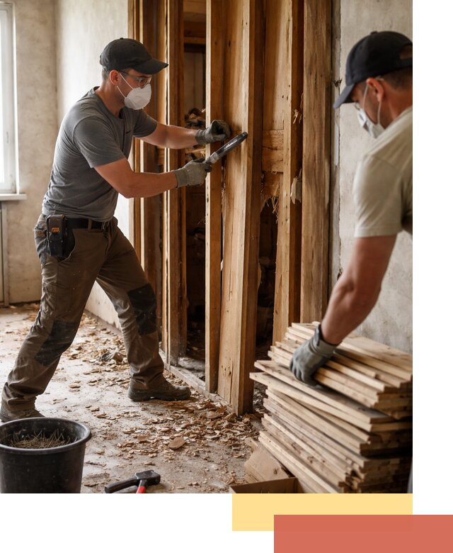 Демонтаж деревянных перегородок в Кашире быстро и аккуратно