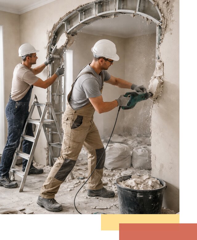 Демонтаж гипсокартонной арки в Кашире быстро и аккуратно