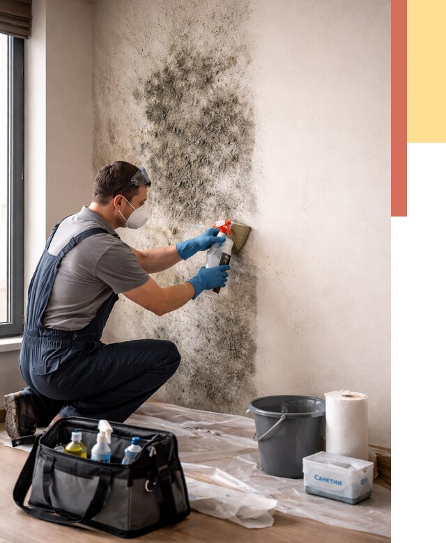 Удаление плесени со стен в Кашире от 2239 руб. — быстро и недорого | ОТДЕЛОЧНИК-Кшр
