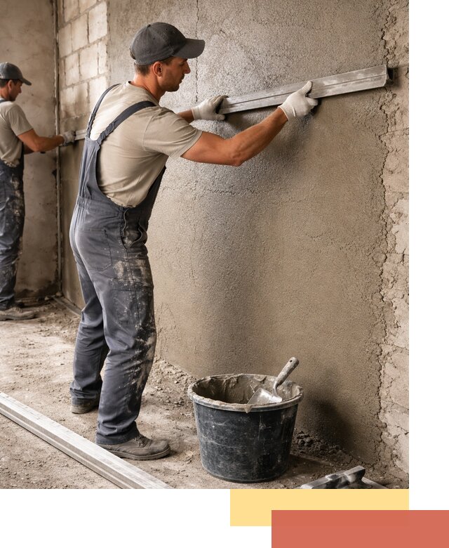 Штукатурка стен цементно-песчаная в Кашире профессионально
