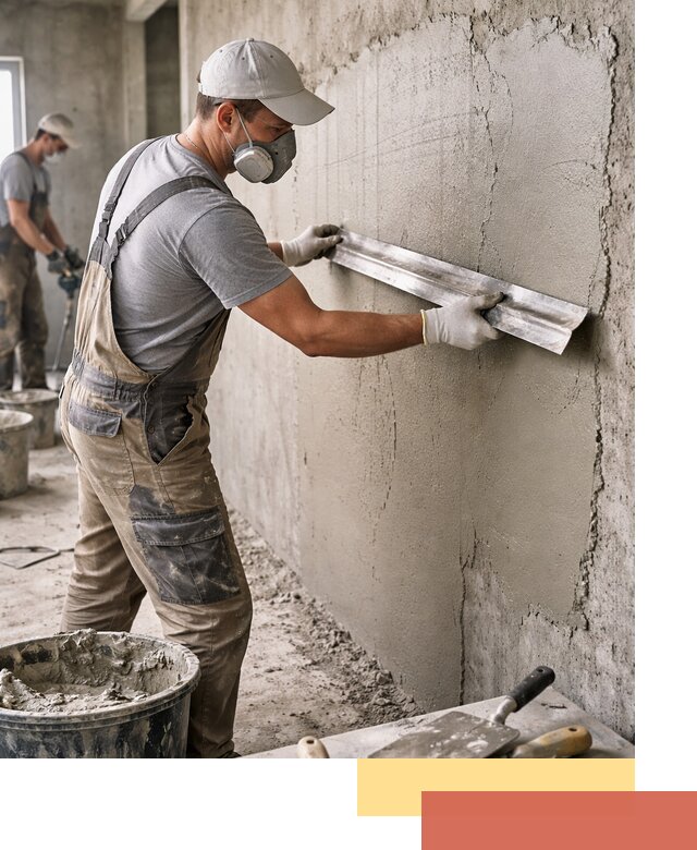 Штукатурка бетонных стен в Кашире качественно и долговечно