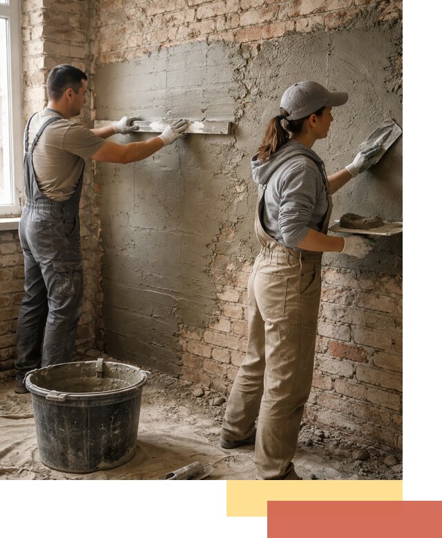 Штукатурка кирпичных стен в Кашире — качественно и надежно