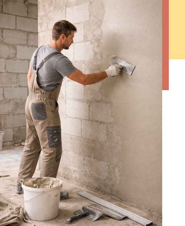 Штукатурка стен из газобетона в Кашире от 2187 руб./м2 — быстро и недорого | ОТДЕЛОЧНИК-Кшр