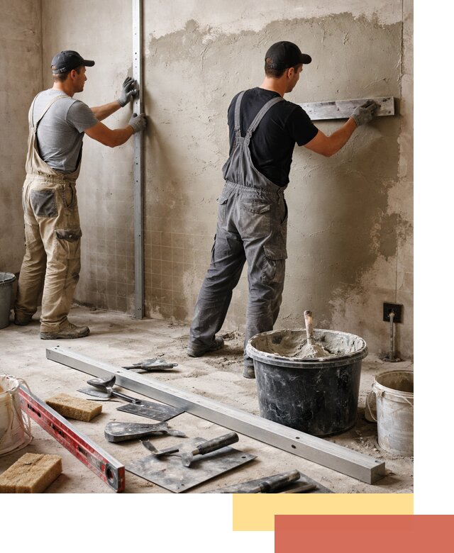 Профессиональная штукатурка стен под плитку в Кашире