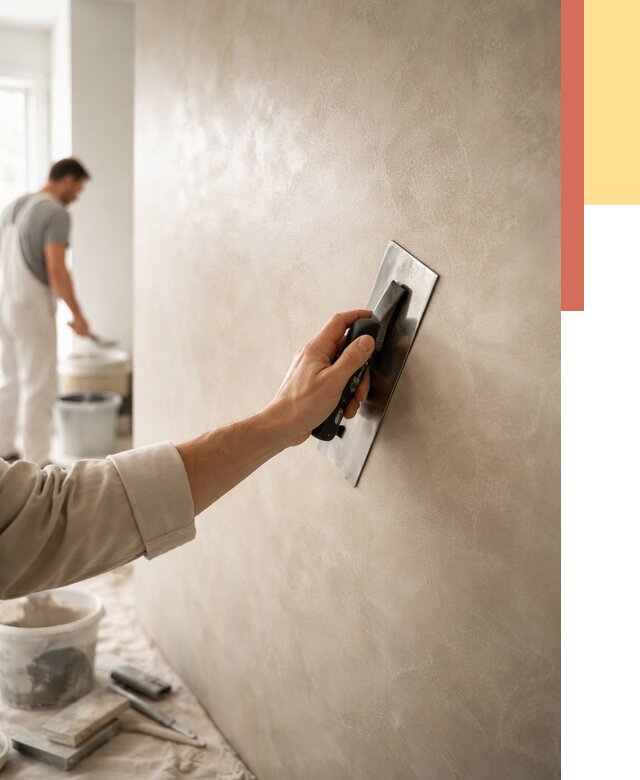 Венецианская штукатурка в Кашире от 3645 руб/м² — нанесение стен под ключ | ОТДЕЛОЧНИК-Кшр