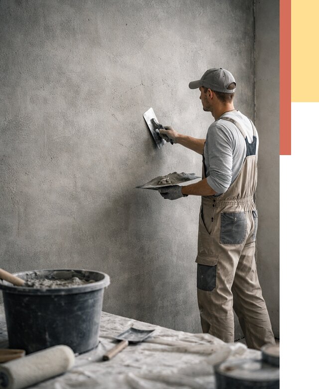 Декоративная штукатурка под бетон в Кашире от 2604 руб./м² — нанесение под ключ | ОТДЕЛОЧНИК-Кшр