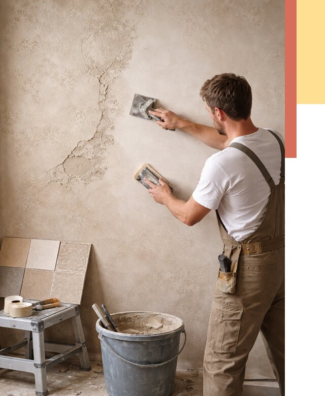 Ремонт декоративной штукатурки в Кашире от 4686 руб. под ключ | ОТДЕЛОЧНИК-Кшр