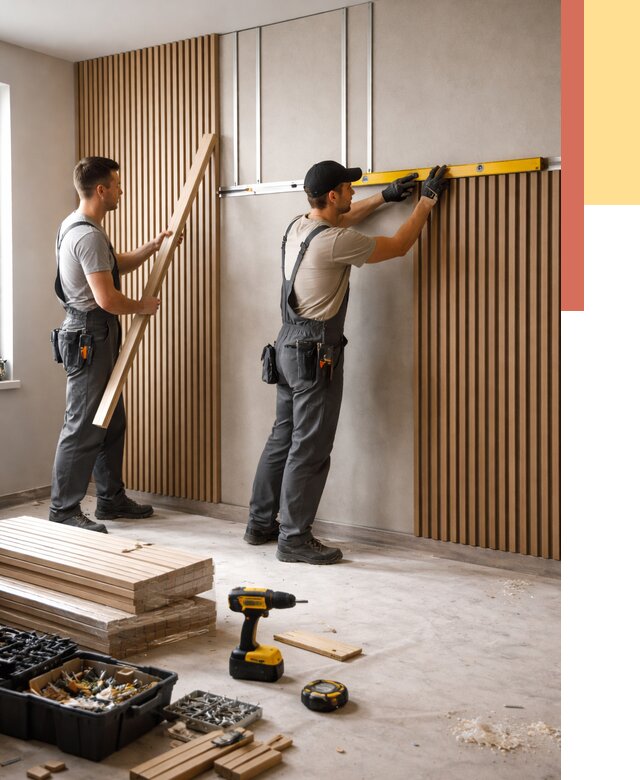 Монтаж реечных панелей на стены в Кашире от 1250 руб. — быстро и недорого | ОТДЕЛОЧНИК-Кшр