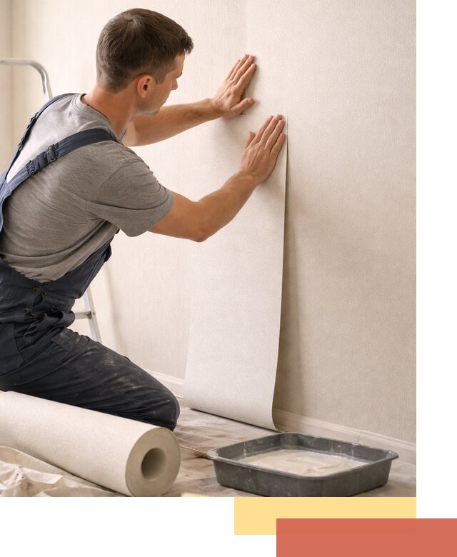 Поклейка флизелиновых обоев в Кашире качественно и быстро