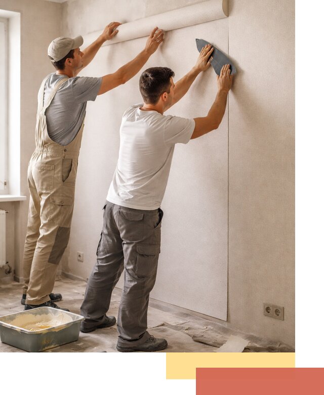 Поклейка виниловых обоев в Кашире профессионально и качественно