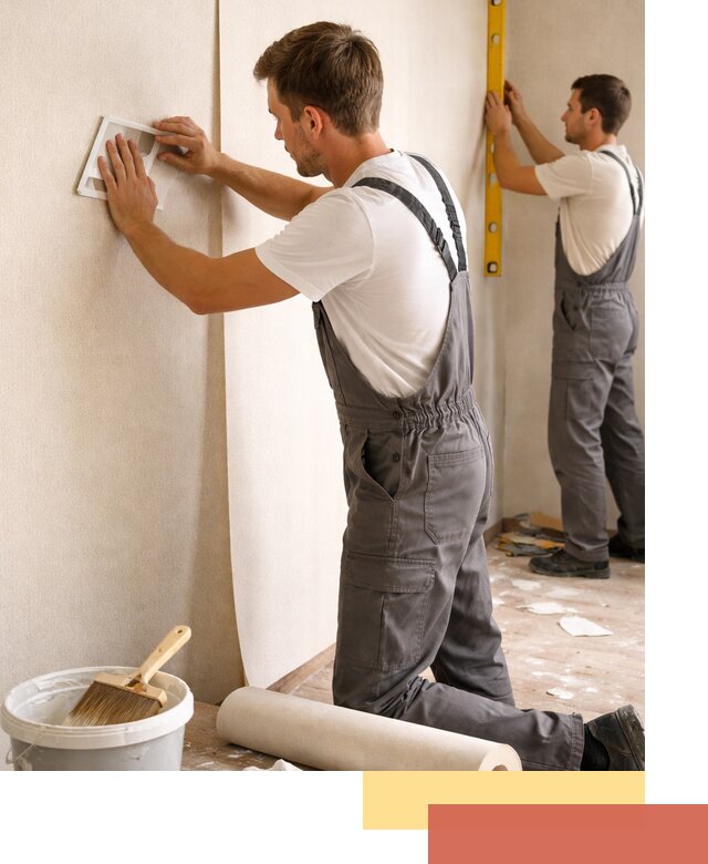 Поклейка бумажных обоев в Кашире качественно и недорого