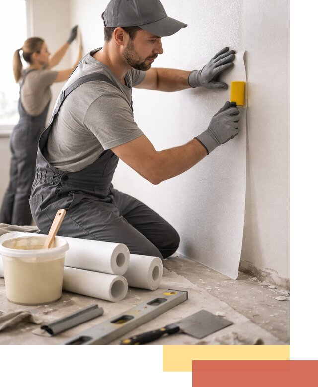 Поклейка стеклообоев профессионально в Кашире