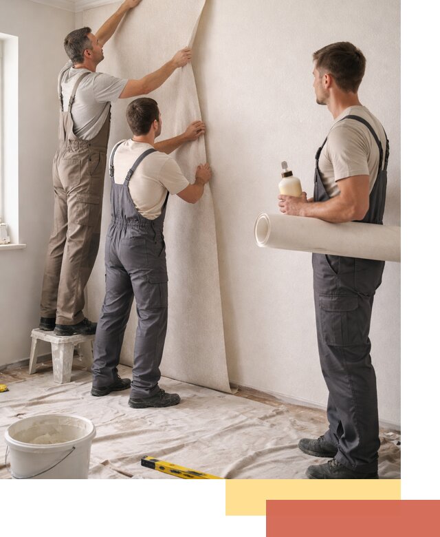 Оклейка стен обоями в Кашире — качественно и профессионально