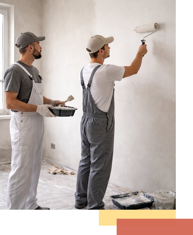 Покраска стен водоэмульсионной краской в Кашире