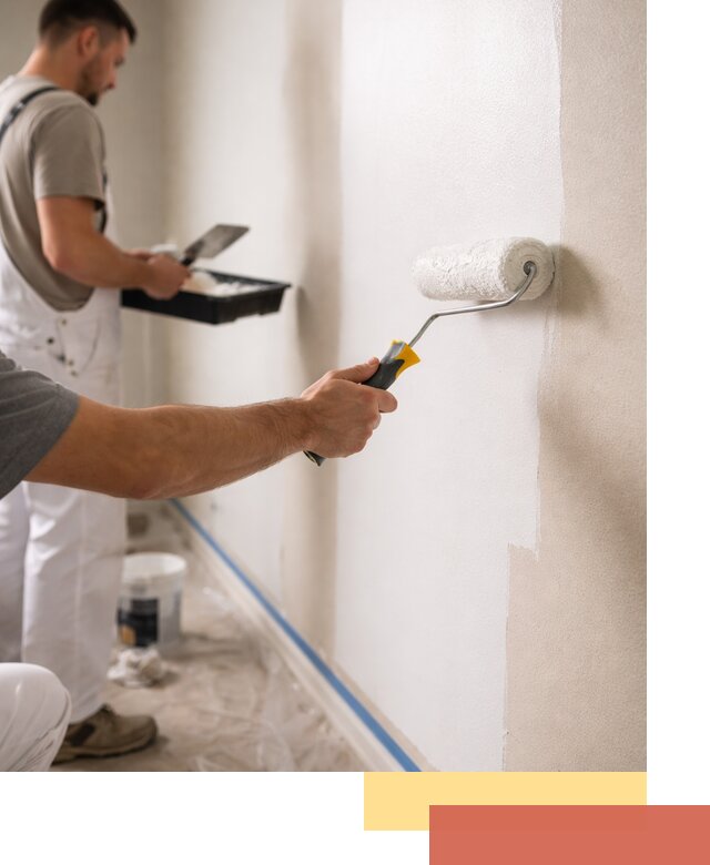 Покраска стен акриловой краской профессионально в Кашире