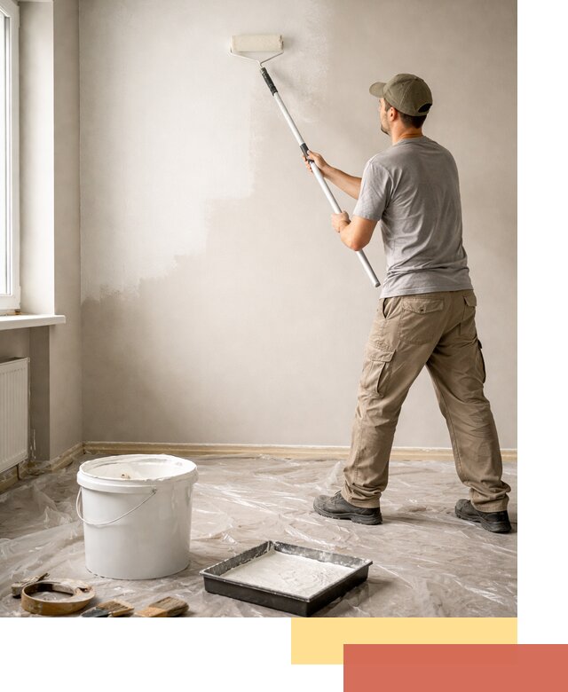 Покраска стен латексной краской в Кашире качественно и быстро