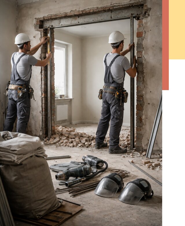 Расширение дверного проема в Кашире от 13018 руб. под ключ | ОТДЕЛОЧНИК-Кшр