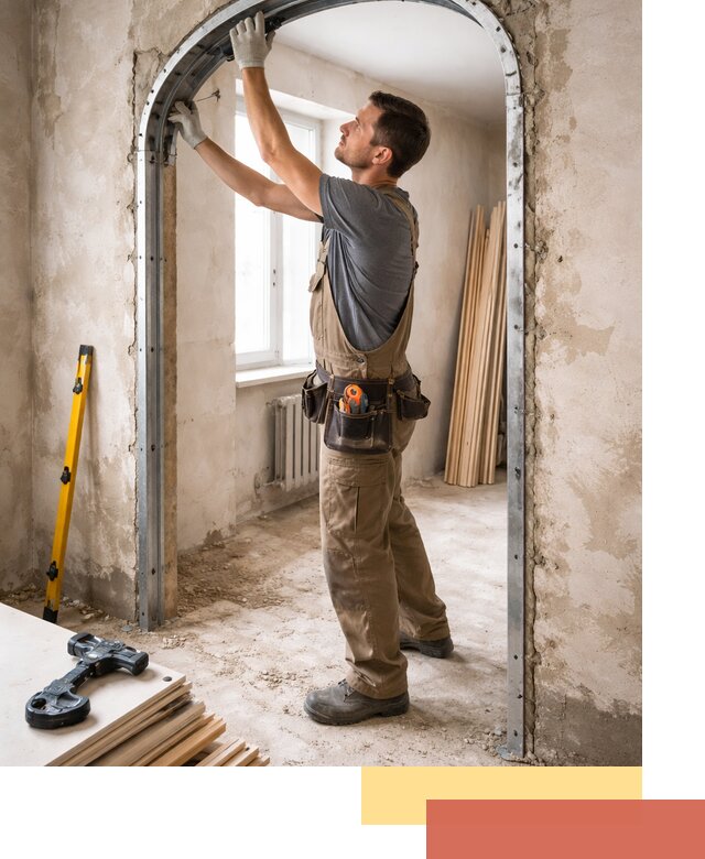 Устройство арочного проема в Кашире под ключ