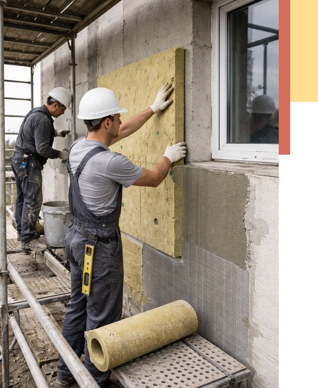 Утепление стен в Кашире от 4478 руб. под ключ — быстро и недорого | ОТДЕЛОЧНИК-Кшр