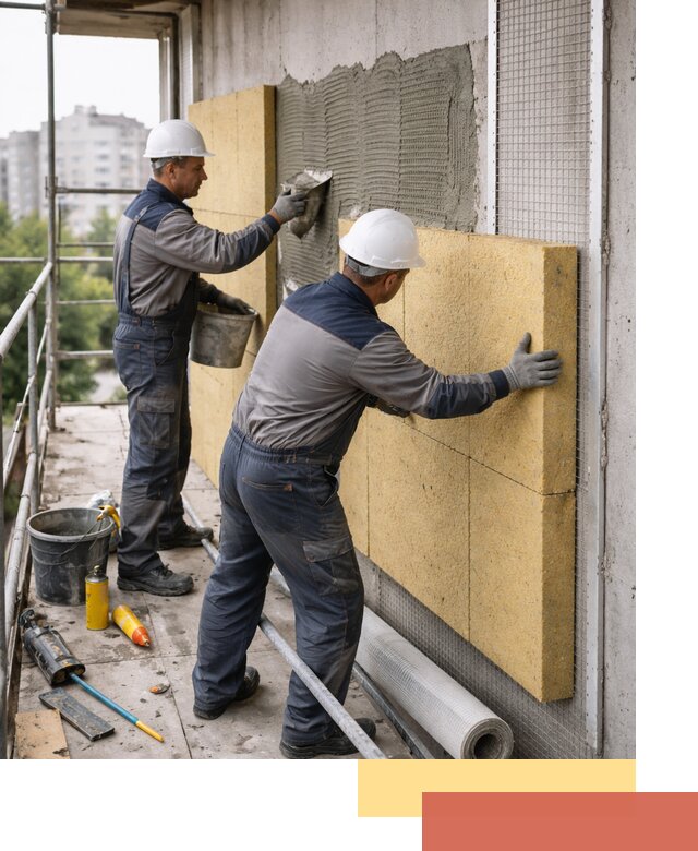 Утепление стен зданий и домов в Кашире качественно и надежно