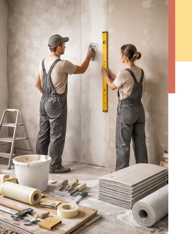 Отделка стен в Кашире от 1562 руб/м² — недорого, быстро, под ключ | ОТДЕЛОЧНИК-Кшр