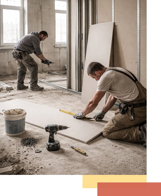 Кладка перегородок из ПГП под ключ в Кашире