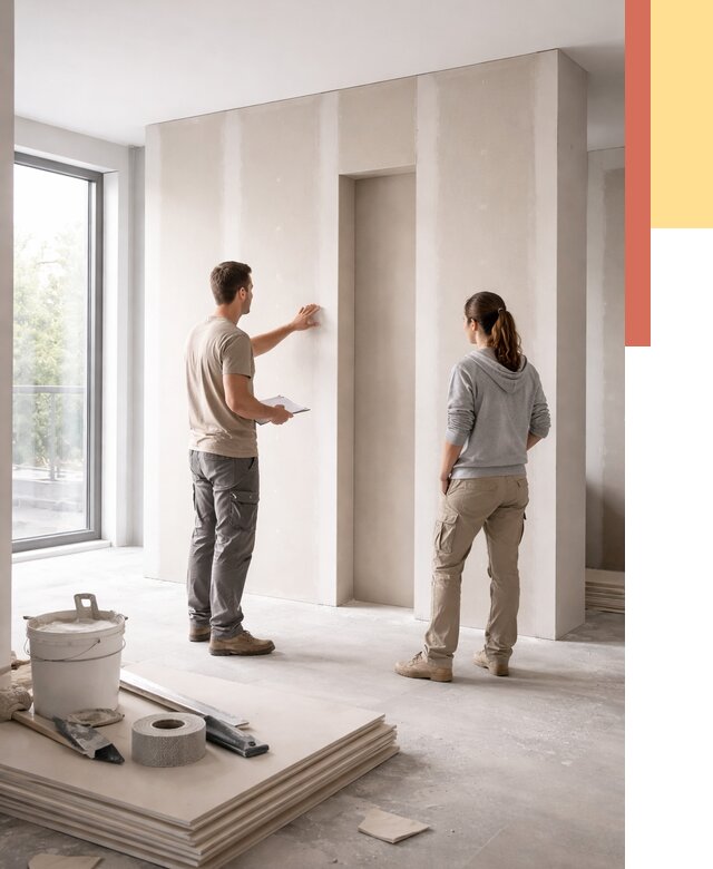 Зонирующая перегородка из гипсокартона в Кашире от 2916 руб. под ключ | ОТДЕЛОЧНИК-Кшр