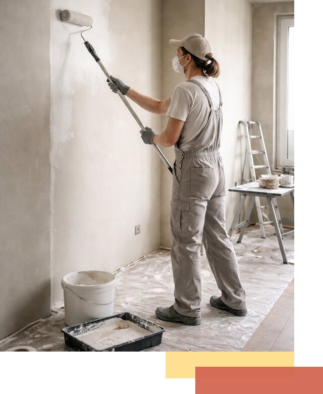 Покраска перегородок из гипсокартона в Кашире качественно и недорого