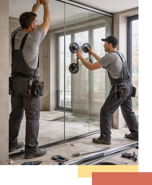 Цельностеклянные перегородки под ключ в Кашире