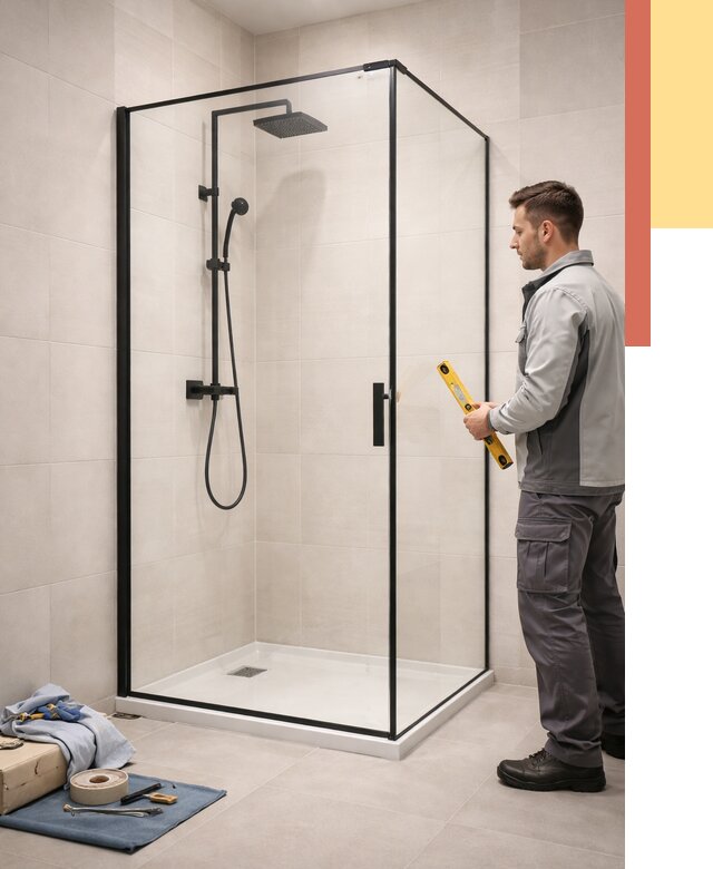 Стеклянные перегородки для душа в Кашире от 13018 руб. | Монтаж под ключ — ОТДЕЛОЧНИК-Кшр