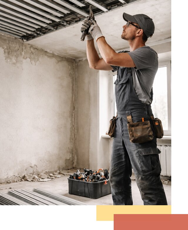 Демонтаж реечного потолка в Кашире быстро и аккуратно