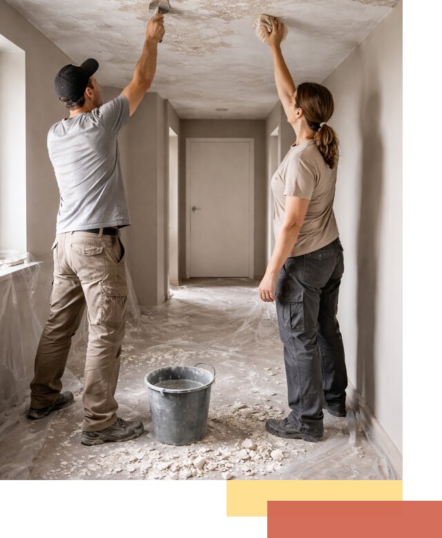 Удаление побелки с потолка в Кашире — быстро и аккуратно