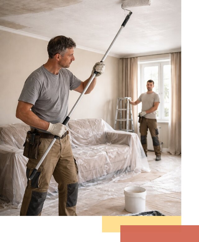 Грунтовка потолка в Кашире — подготовка под покраску и отделку