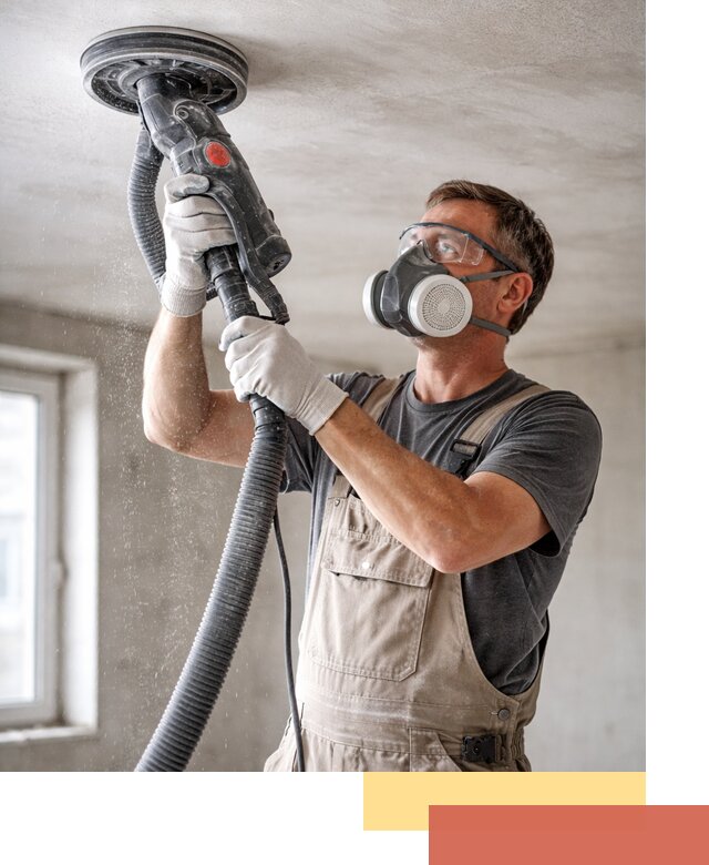 Шлифовка потолка в Кашире — качественная подготовка под отделку