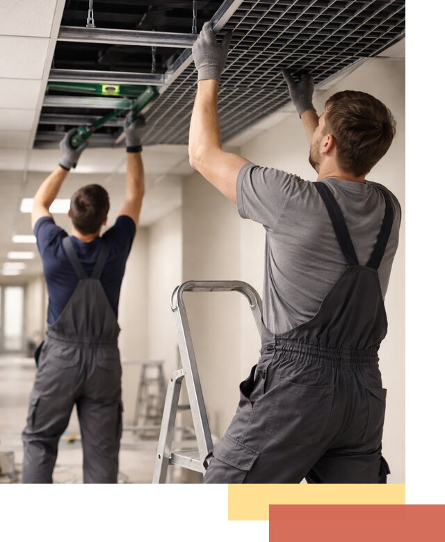 Монтаж потолка Грильято в Кашире: установка под ключ качественно