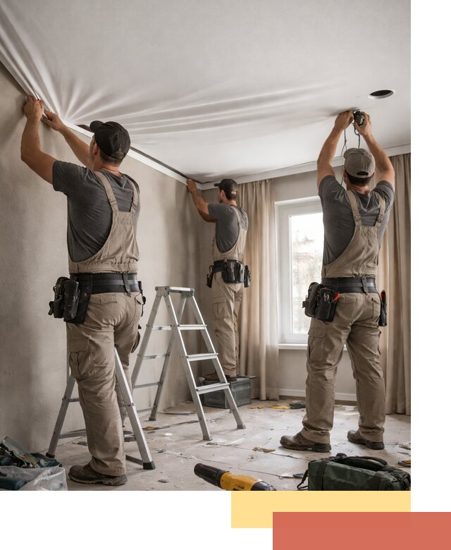 Монтаж матового натяжного потолка в Кашире качественно и быстро