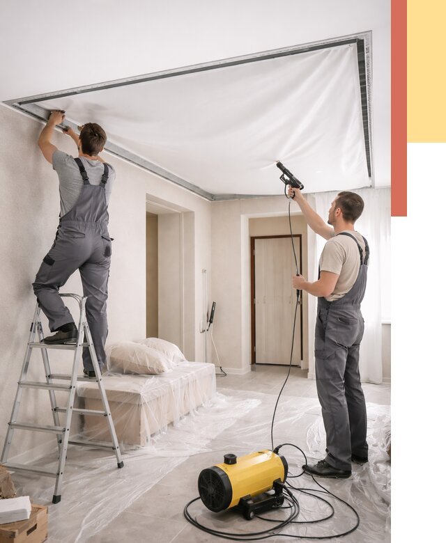 Монтаж натяжного потолка в прихожей в Кашире от 2760 руб. под ключ | ОТДЕЛОЧНИК-Кшр