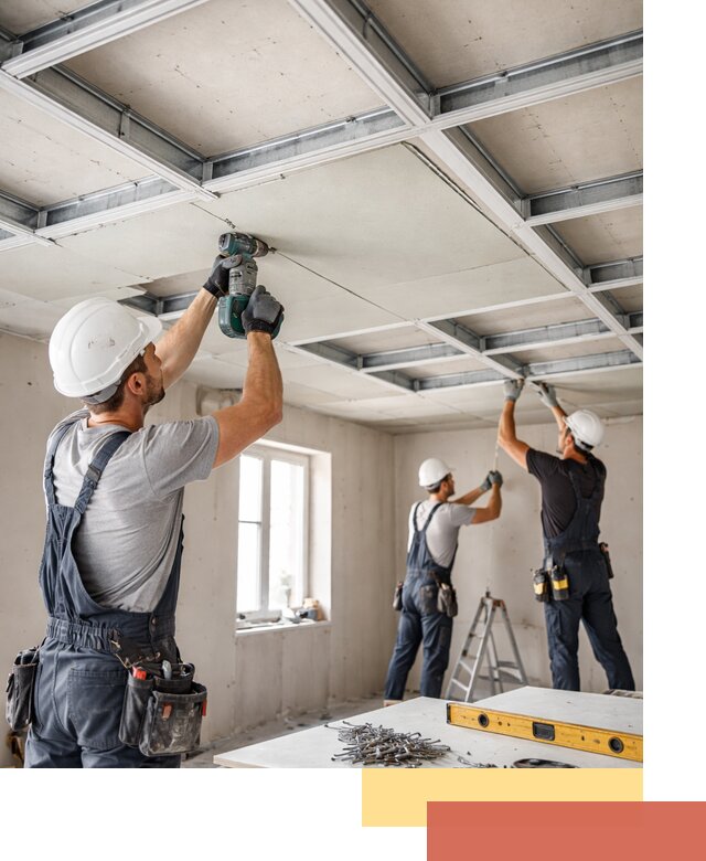 Кессонный потолок из гипсокартона под ключ в Кашире