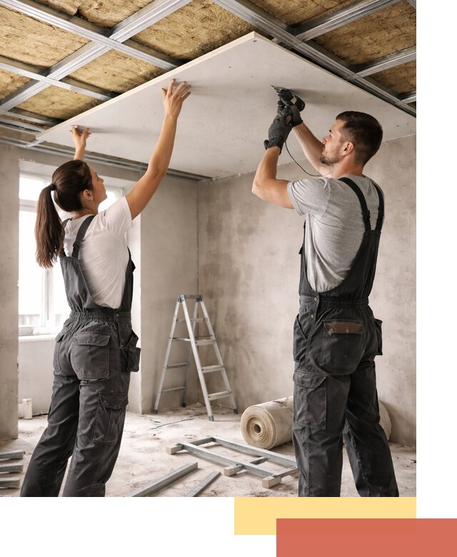 Звукоизоляция потолка из ГКЛ в Кашире профессионально и надежно