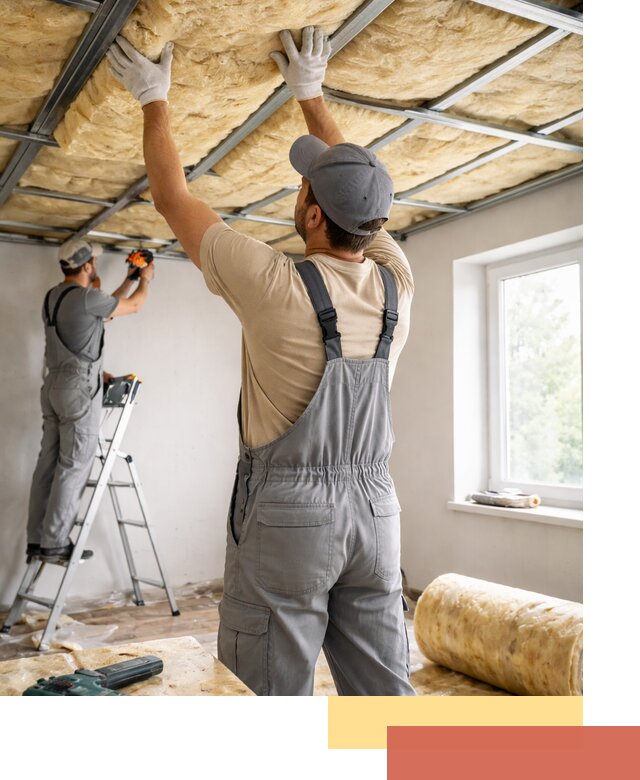 Утепление потолка под ключ в Кашире качественно и быстро