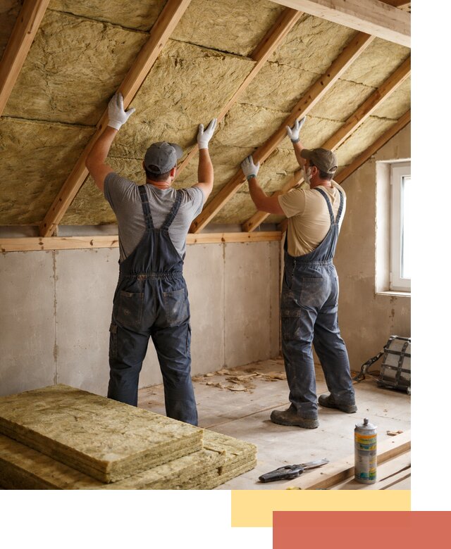 Утепление потолка минеральной ватой в Кашире