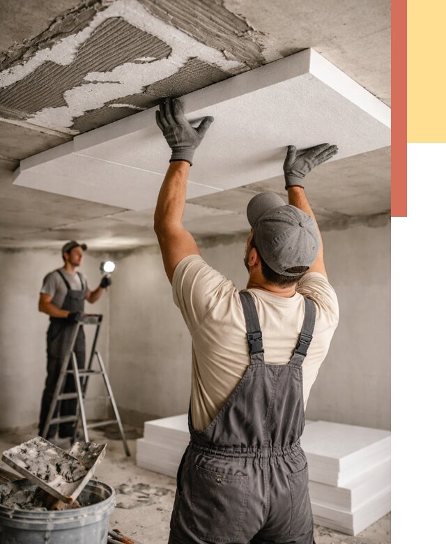 Утепление потолка пенопластом в Кашире от 4686 руб/м2 — недорого и быстро | ОТДЕЛОЧНИК-Кшр