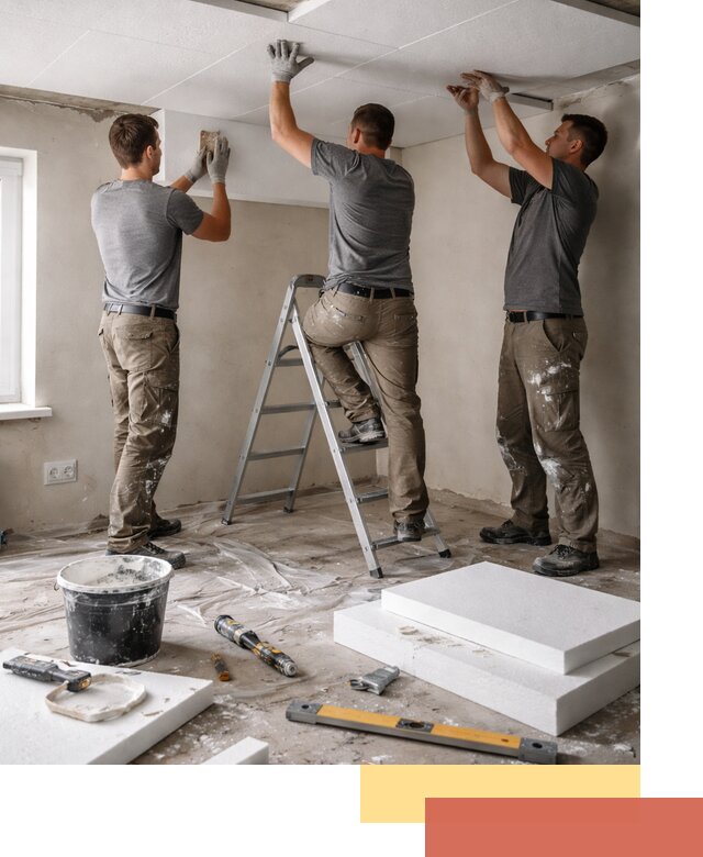 Утепление потолка пенопластом в Кашире быстро и качественно